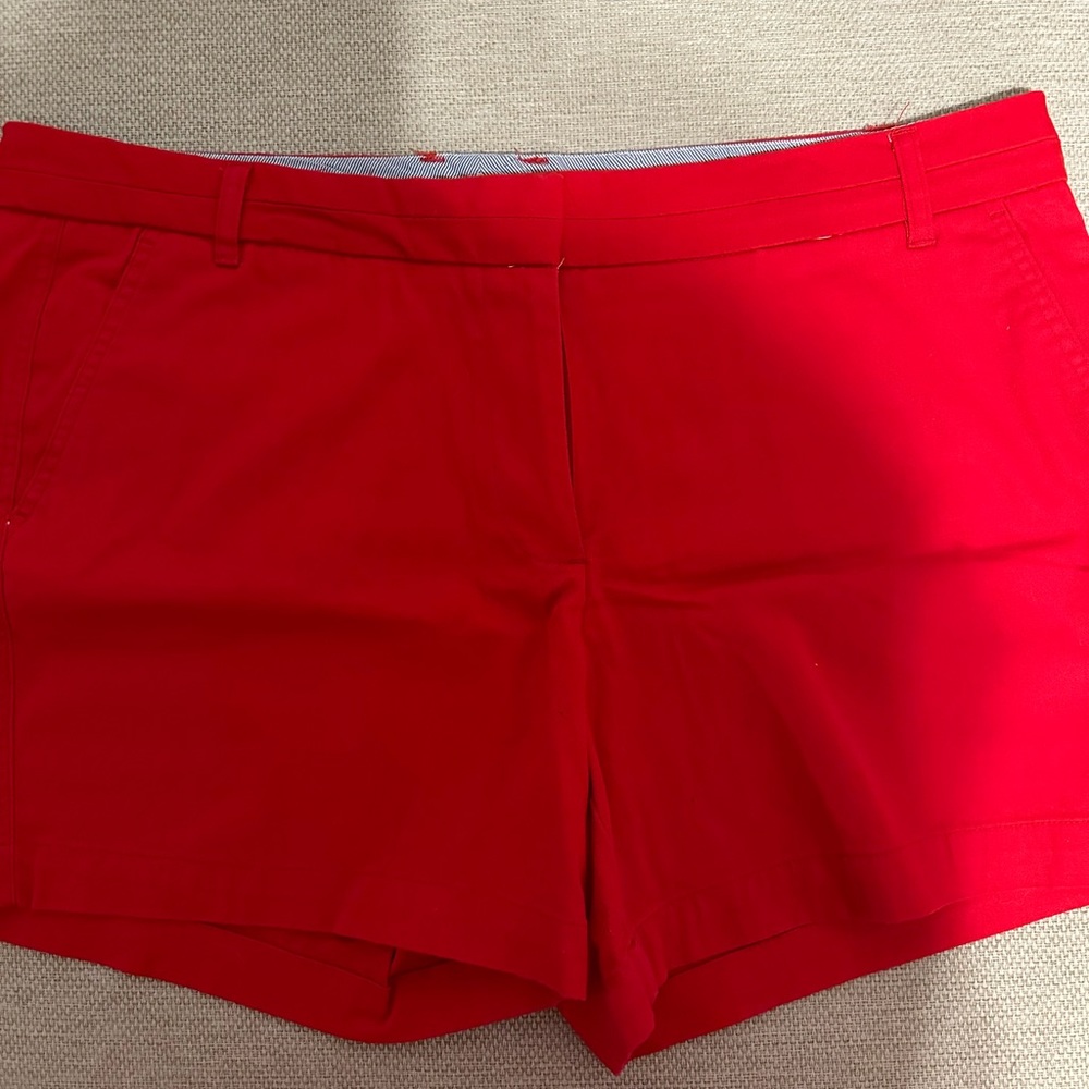 Red Chino Shorts